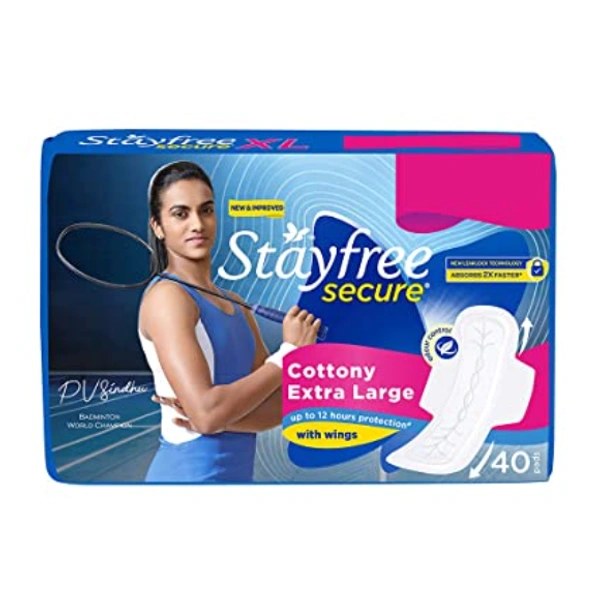 Stayfree Secure Extra Large 40 Pads
